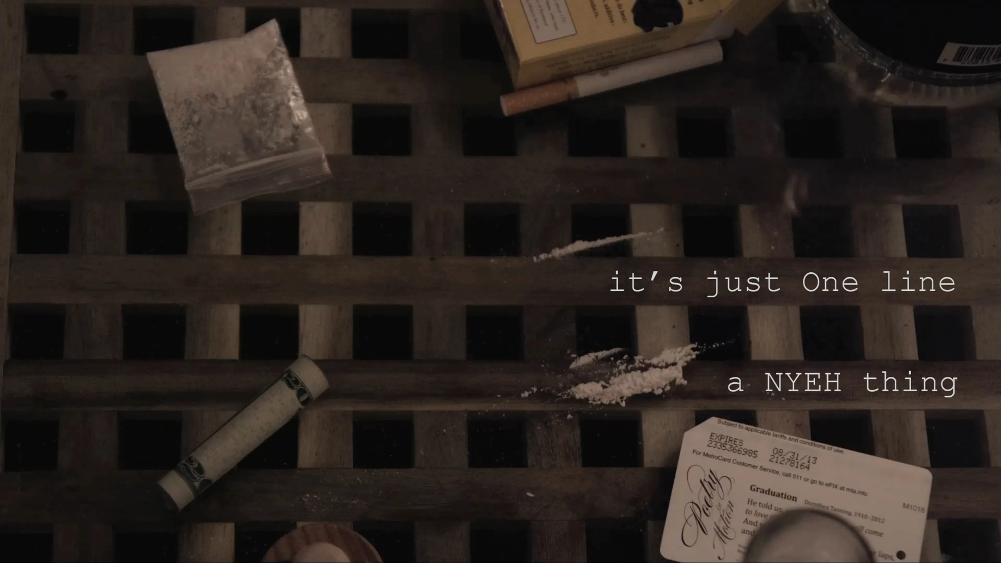 it's just One line poster